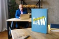 CRIMINAL LAW book`s title. Criminal lawÃÂ is the body of law that relates to crime Royalty Free Stock Photo